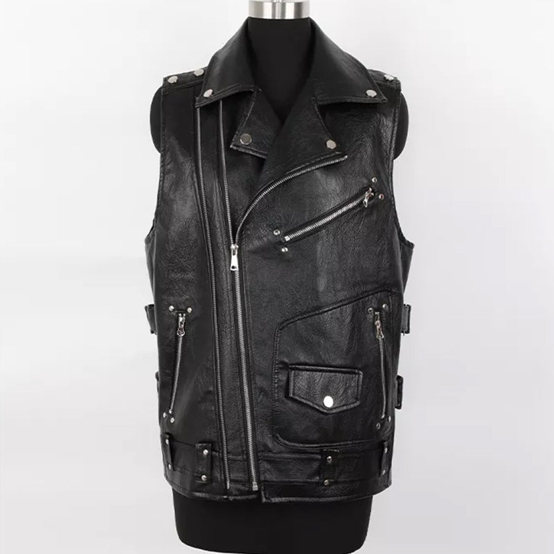 Synthetic Leather Vest