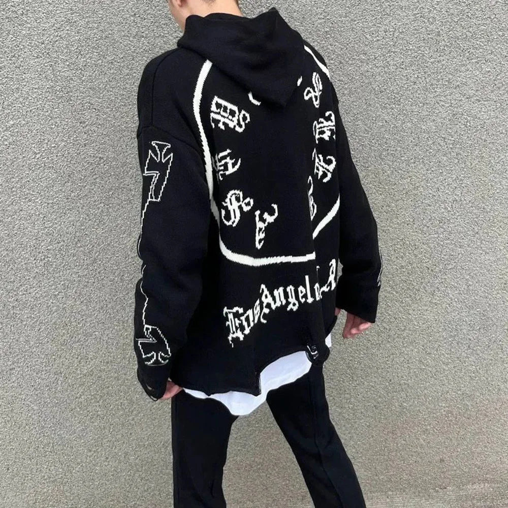 Gothic Witchcraft Men's Zip Up Hoodie