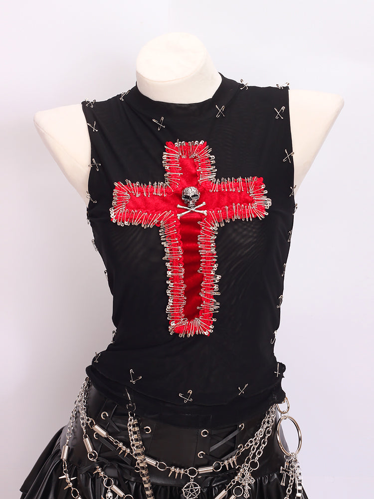 Camiseta sin mangas de mujer