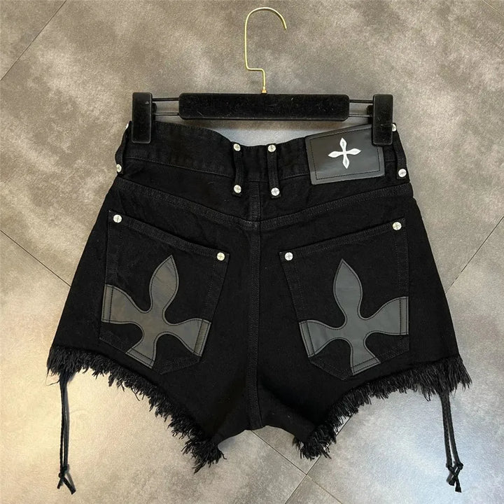 Pantalones cortos góticos para mujer