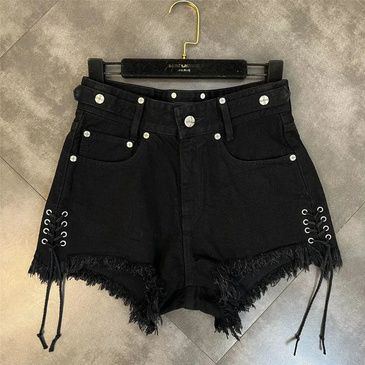 Pantalones cortos góticos para mujer