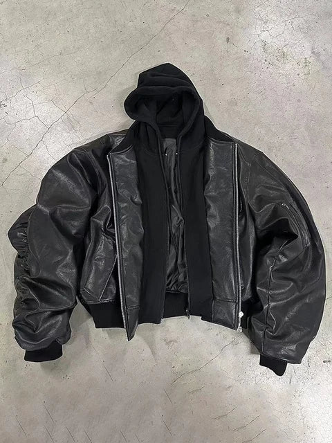 Bomber de cuero para hombre