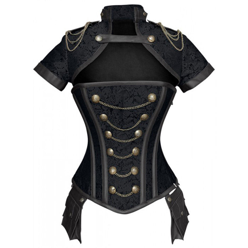 Halloween Steampunk Leather Gothic Corset main image 1