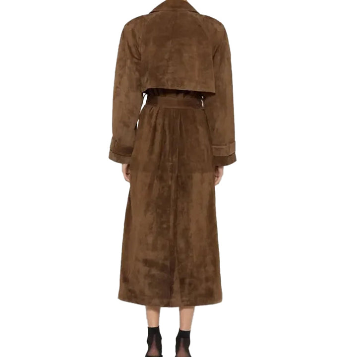 Women's Suede Leather Coat