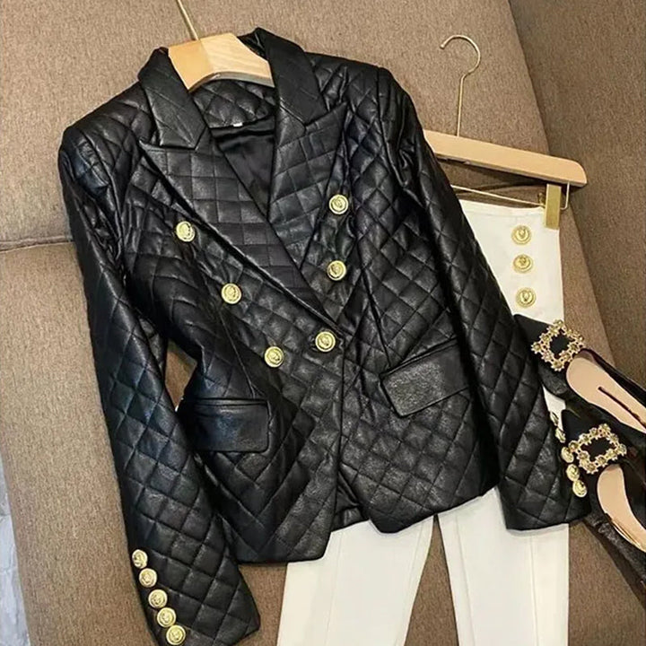 Women's Classic Leather Blazer