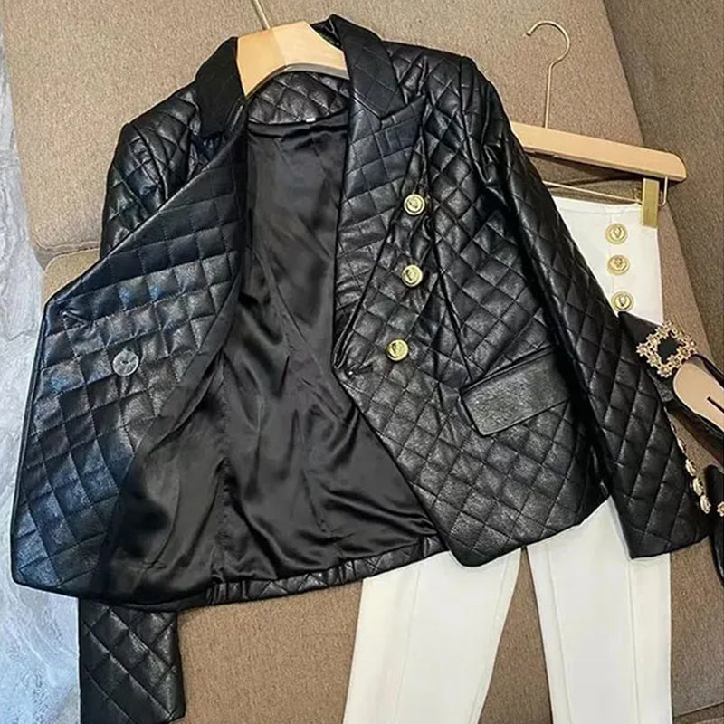 Women's Classic Leather Blazer