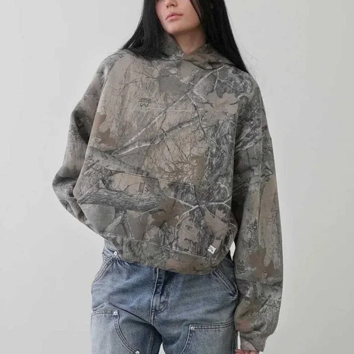 Women's Camouflage Pullover Gray