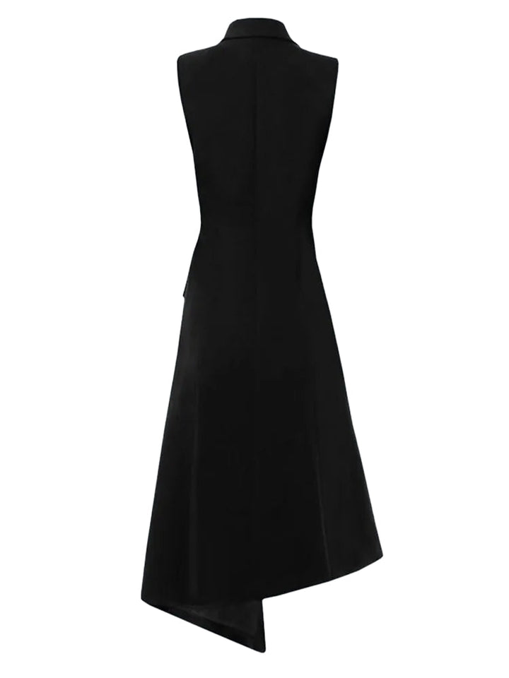 Women's Long Elegant Vest Black