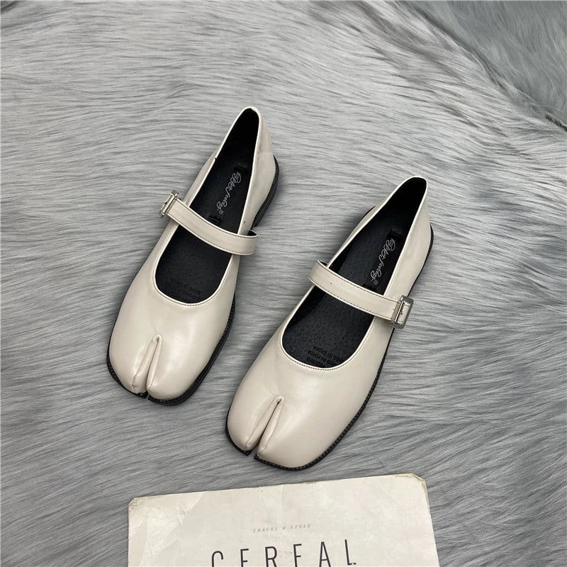 Zapatos planos retro para mujer