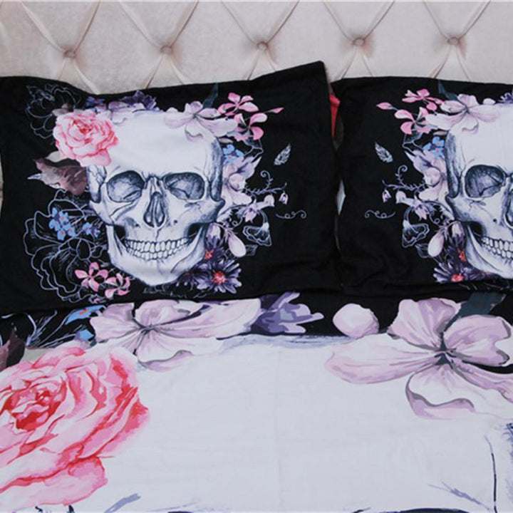 Floral Skull Bedding