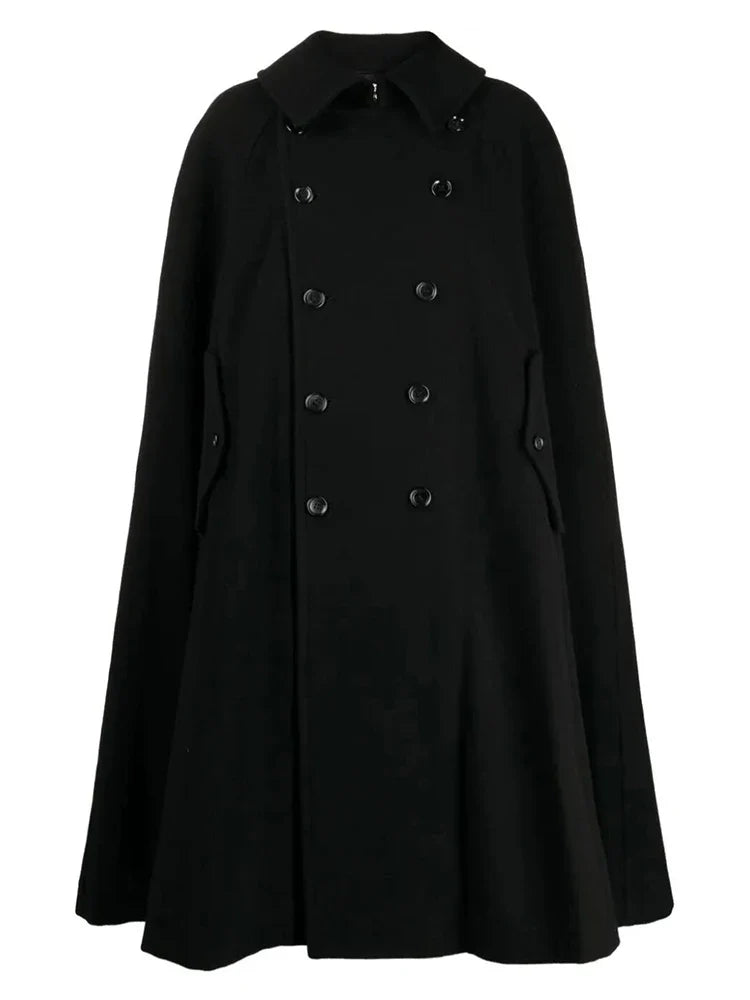 Women's Winter Cape Black