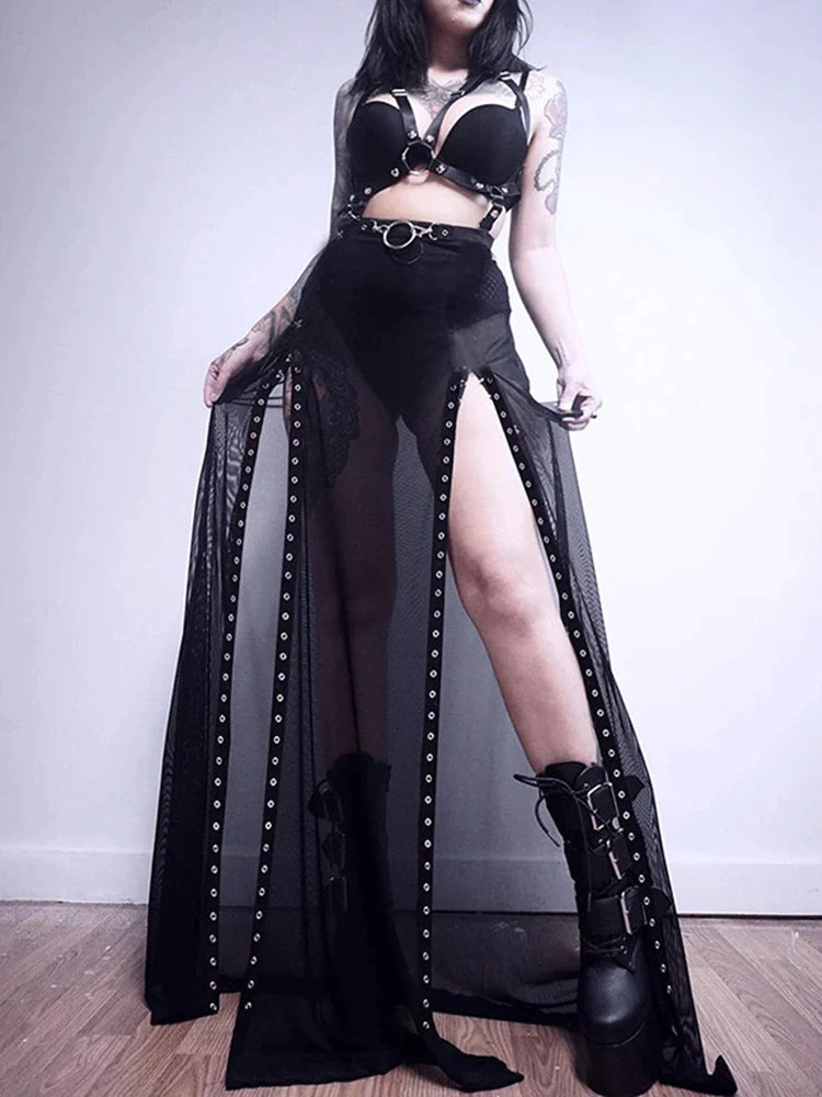 Gothic Mesh Skirt