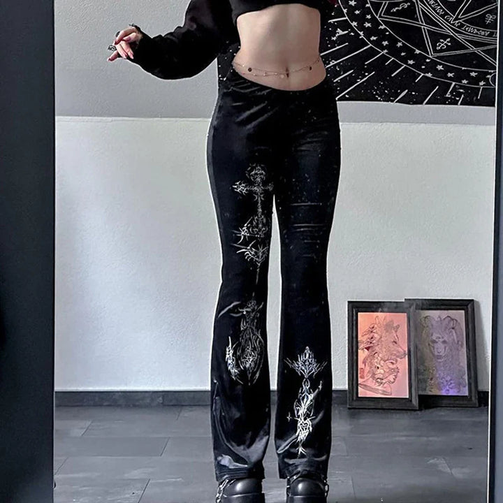 Velvet Flare Pants