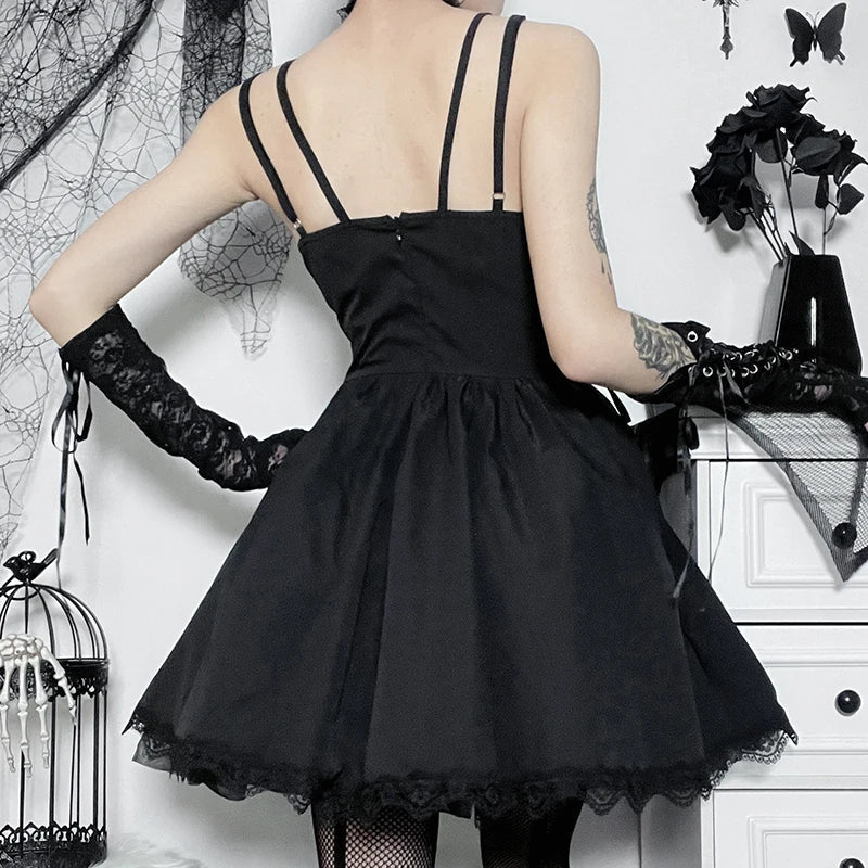 Gothic Night Rose Dress