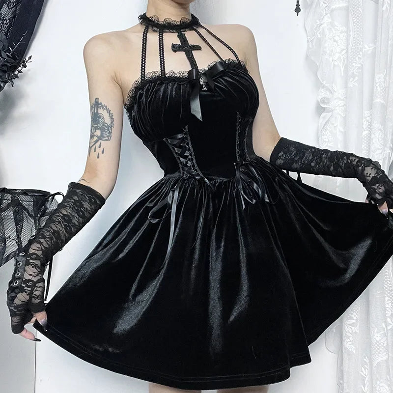 Vestido de cóctel gótico