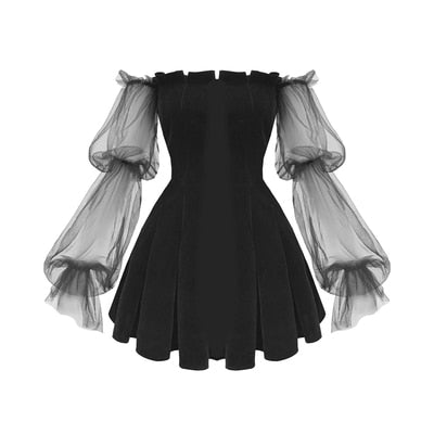 The Bubble Goth Mini Dress