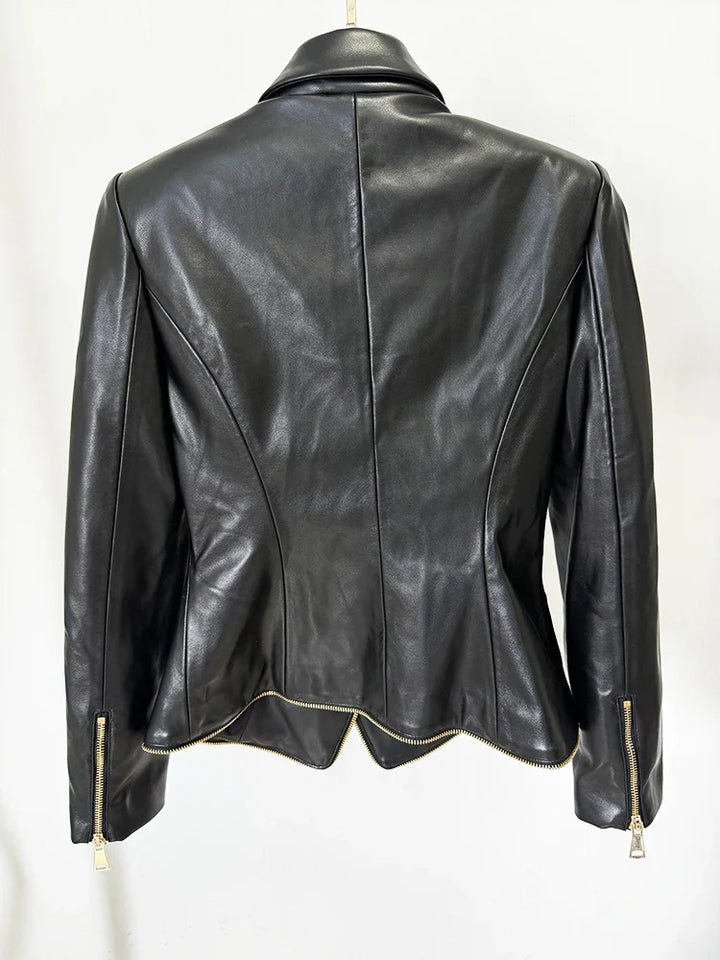 Women's Leather Blazer