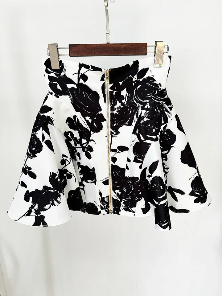 Women's Floral Mini Skirt