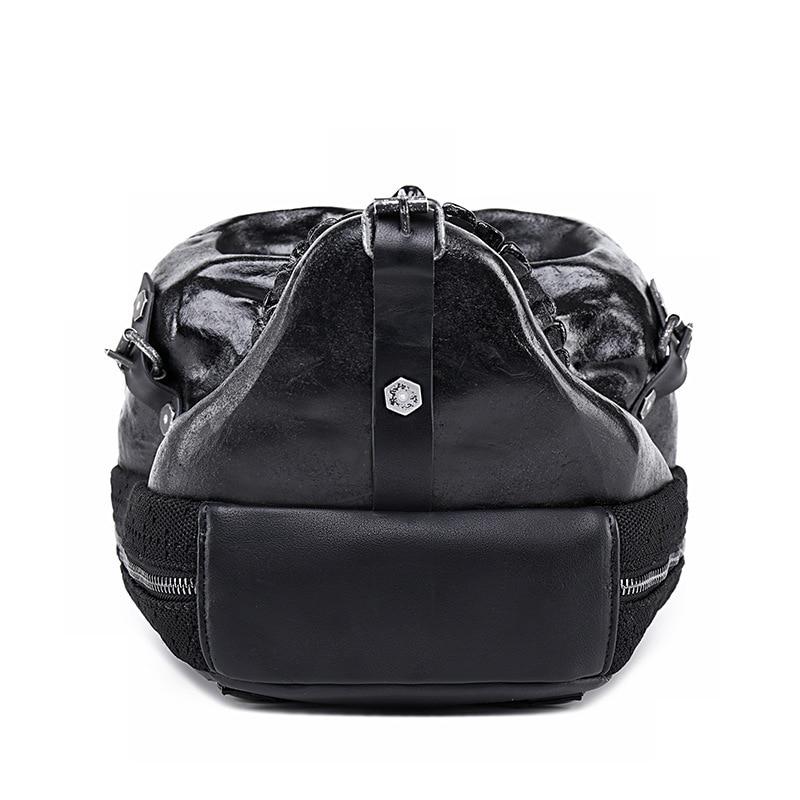 Skull Leather Backpack