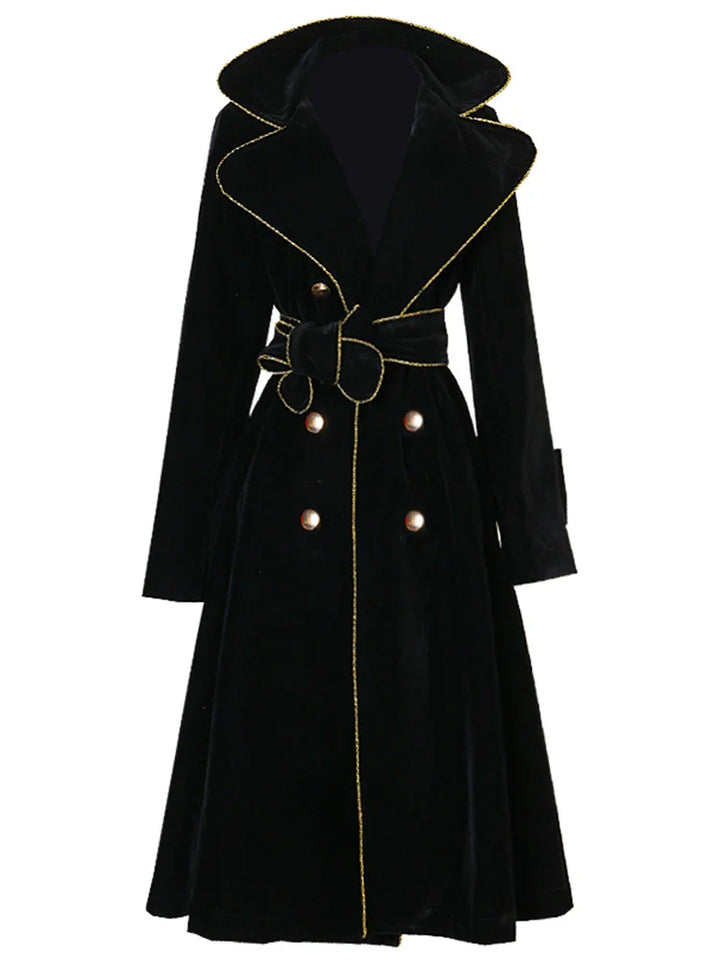 Women's Velvet Trench Coat