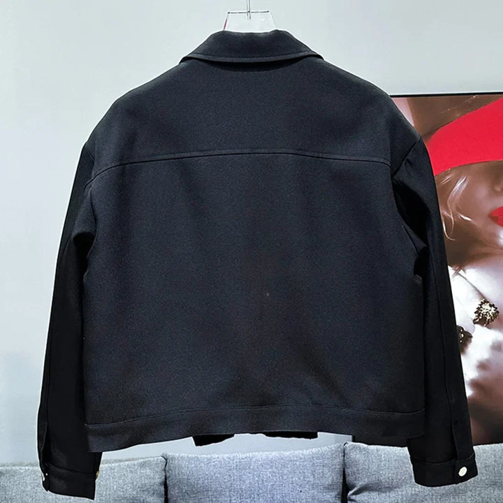 Chaqueta casual negra para hombre