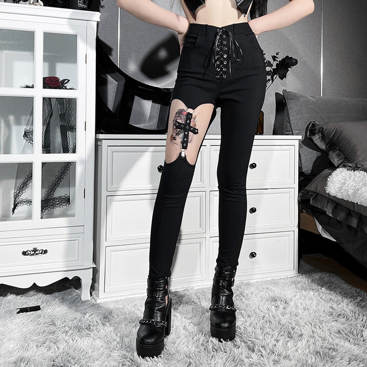 Soulless' Lace up Jeans