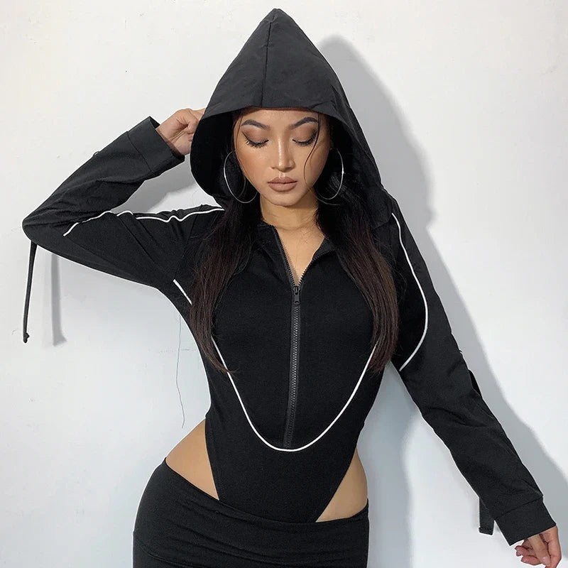 Women's Hooded Bodysuit