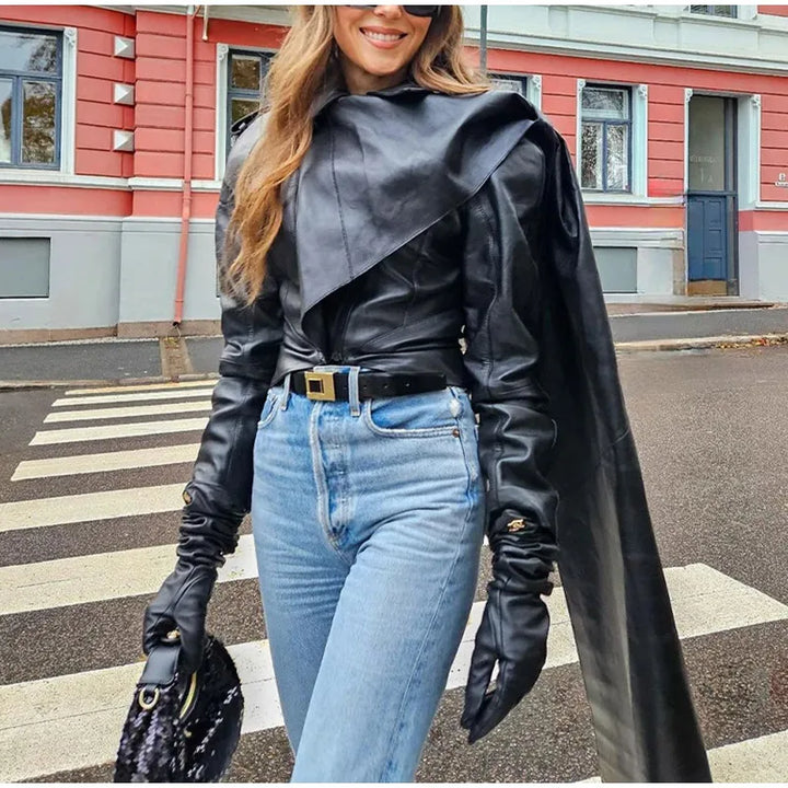 Women's Faux Leather Jacket