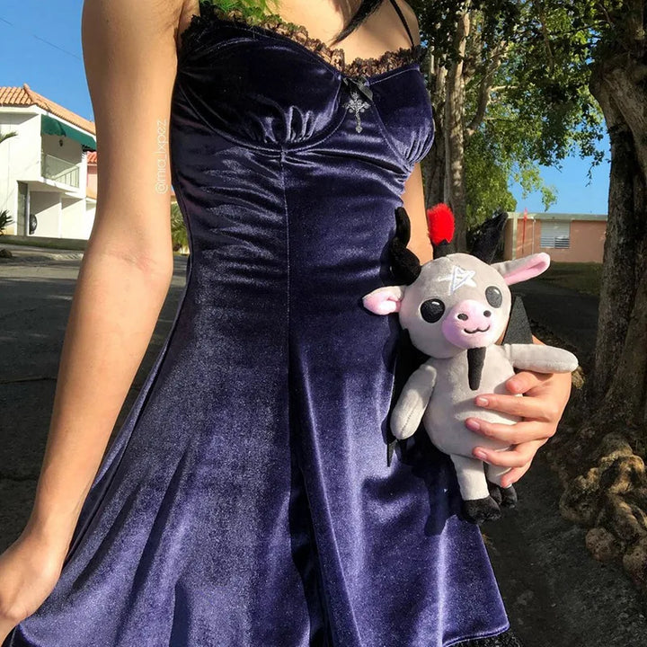 Vestido de terciopelo para mujer
