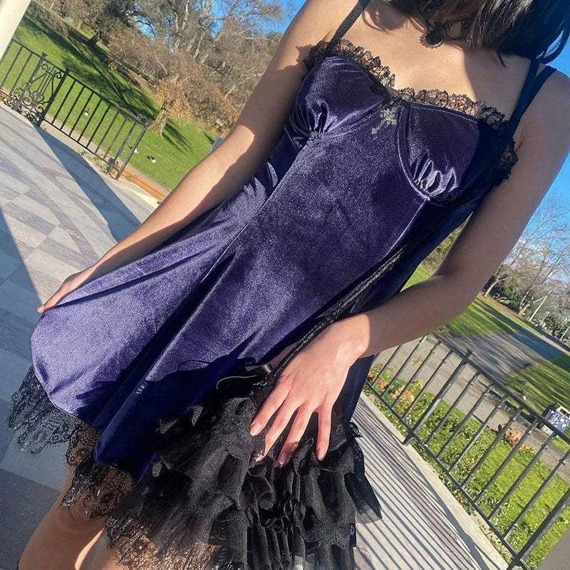 Vestido de terciopelo para mujer