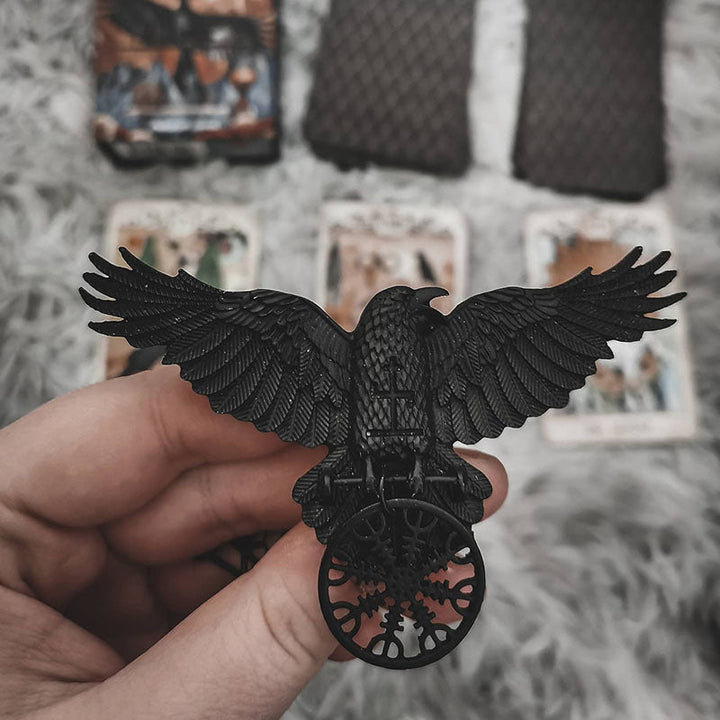 Gothic Crow Hair Clip