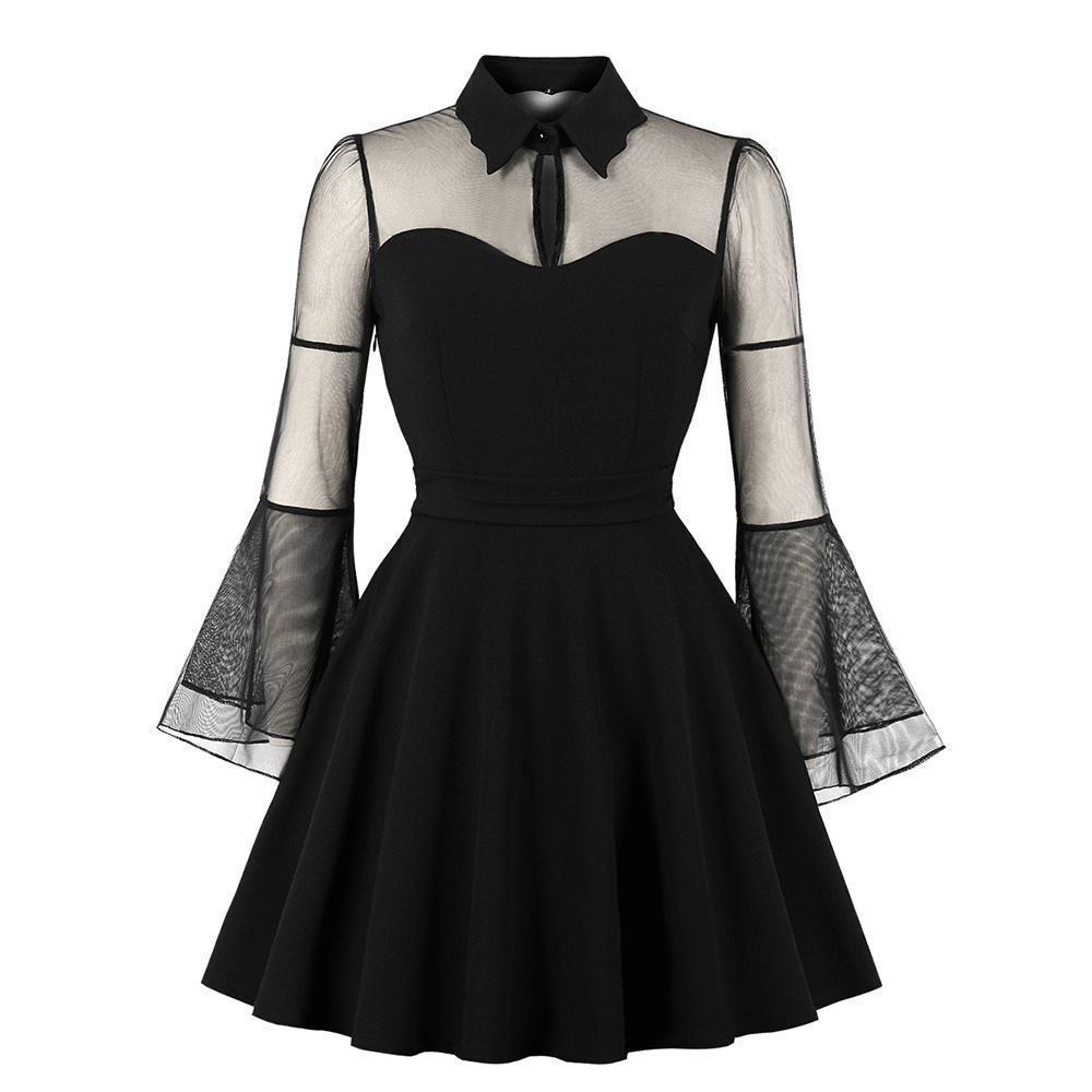 Gothic See-Through Dress – Gothic Mania