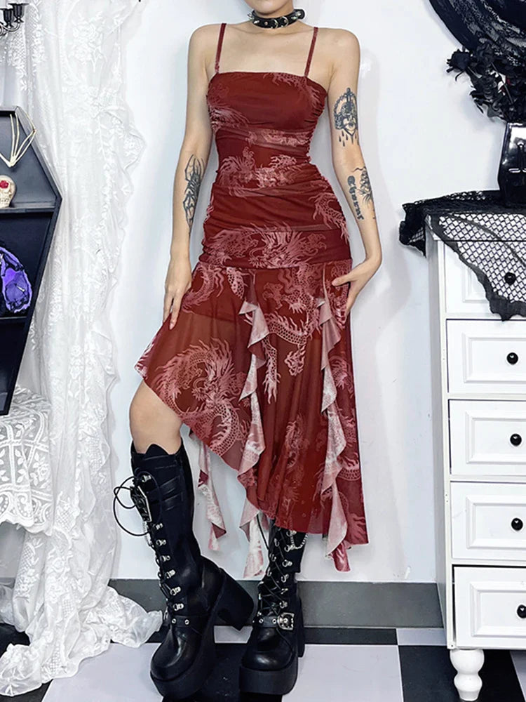 Women's Gothic Dragon Dress