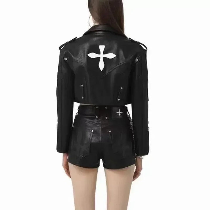 Women's Gothic Leather Jacket