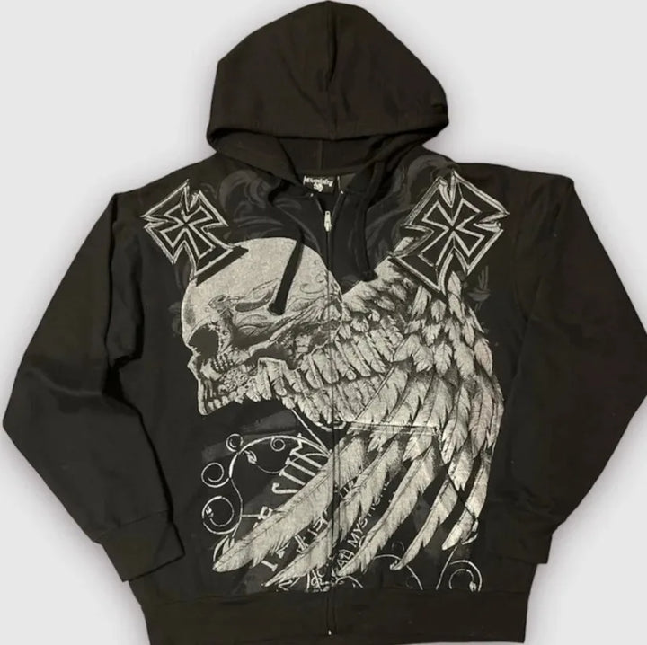 Sudadera con calavera para mujer