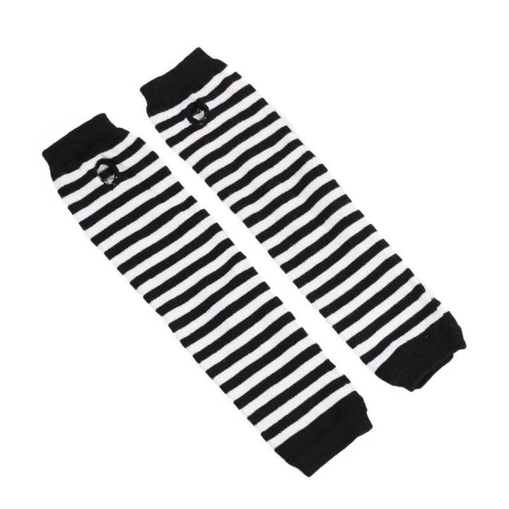 Black & White Elbow Gloves