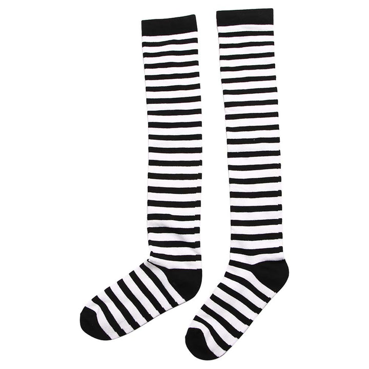 Black & White Striped Socks