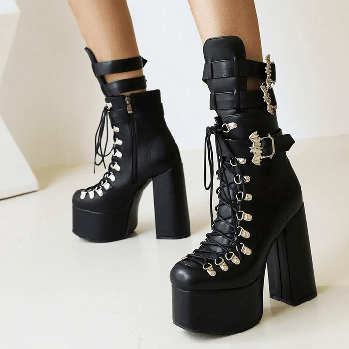 Bloody Path Platform Boots