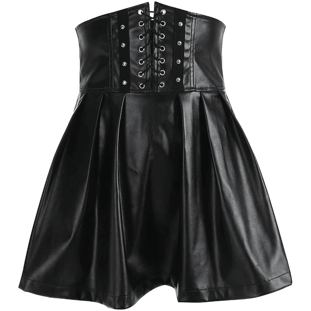 Leather Gothic Evil Skirt
