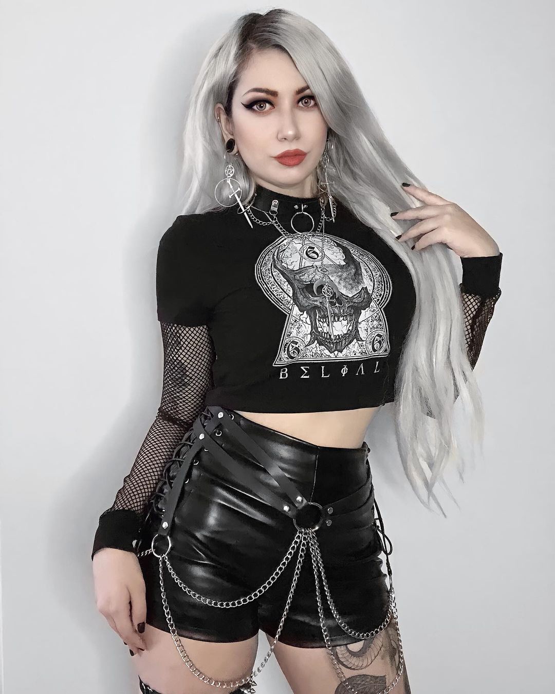 Gothic Leather Shorts