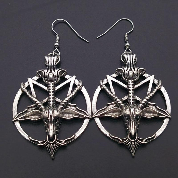 Retro Pentagram Earrings