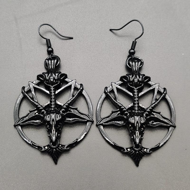 Retro Pentagram Earrings