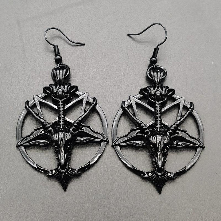 Retro Pentagram Earrings