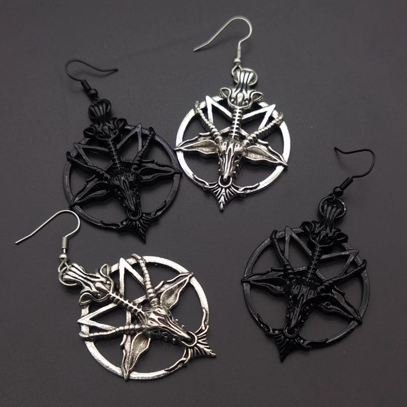 Retro Pentagram Earrings