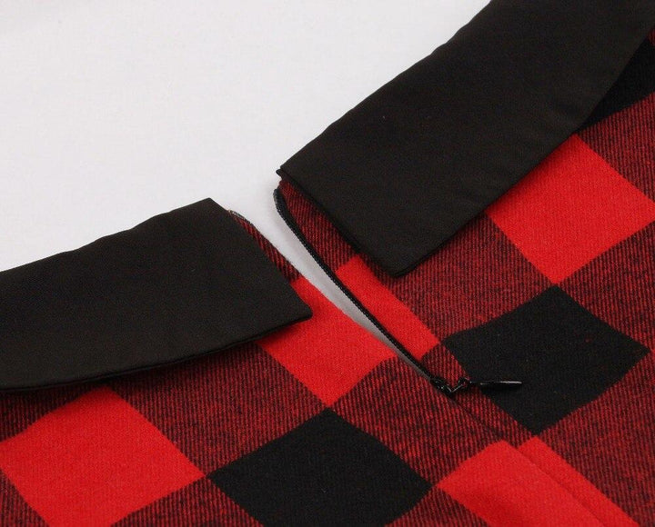 Retro Plaid Dress