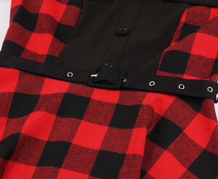 Retro Plaid Dress
