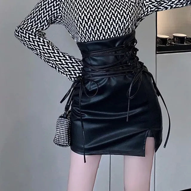 Leather Mini Skirt