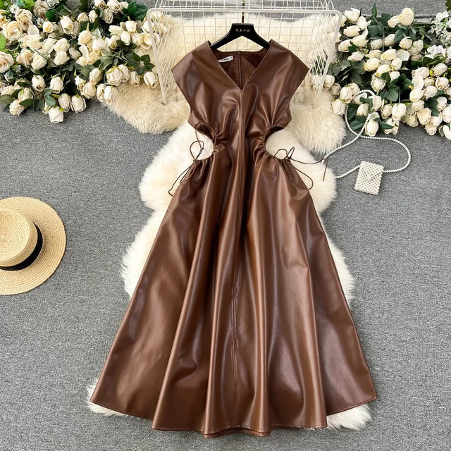 Women's Leather Dress