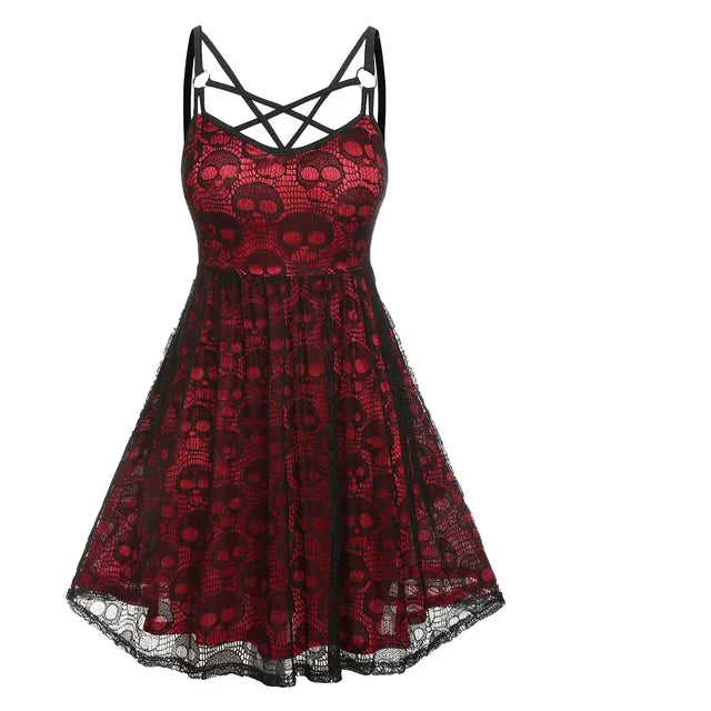 Vestido de calavera para mujer