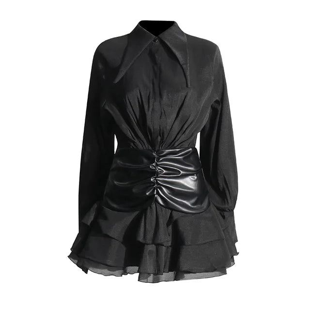 Women's Gothic Elegant Dress Black